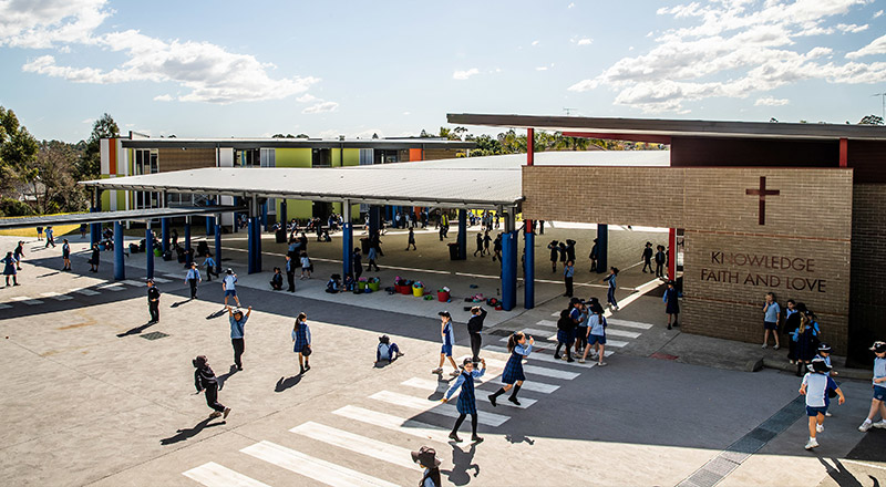 St Michael's Catholic Primary Baulkham Hills playground and COLA area