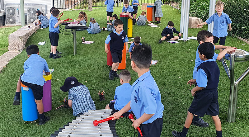 St Michael's Catholic Primary Baulkham Hills Musical Playground