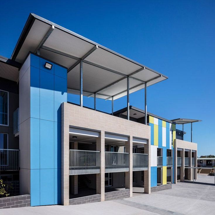 Impressive school building at St Michael's Catholic Primary Baulkham Hills