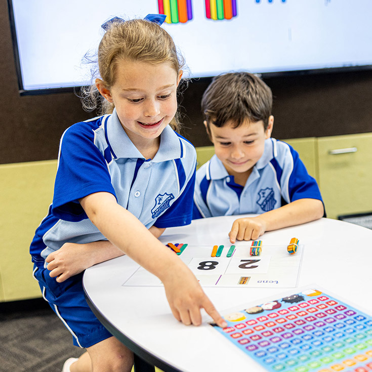 Students learning maths at St Michaels Catholic Primary Baulkham Hills