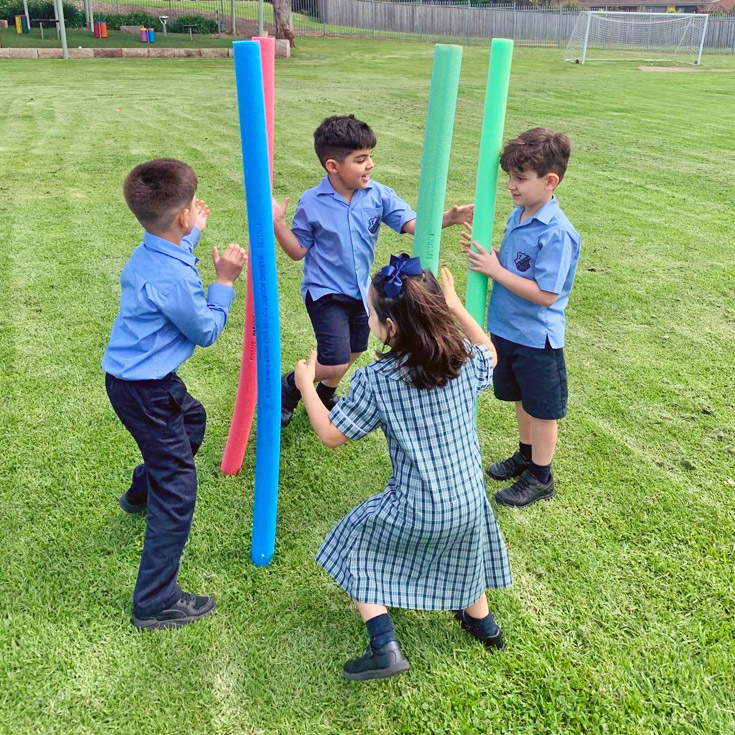 Students playing at St Michael's Catholic Primary Baulkham Hills