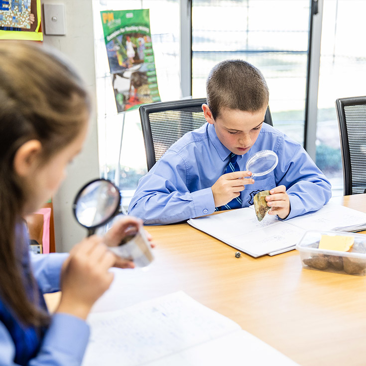 Science lesson at St Michael's Catholic Primary Baulkham Hills